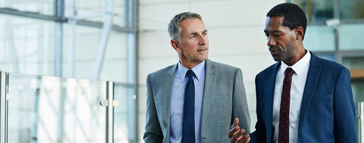 To men talking about innovation and hr